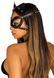 Маска кошки из экокожи Leg Avenue Vegan leather studded cat mask Black