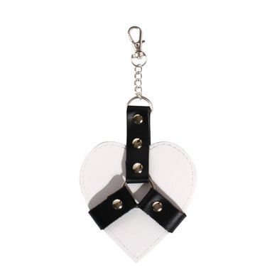 Брелок на карабине для ключей Art of Sex Chained Heart, Белый