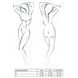 Ажурное боди AZALIA BODY black L/XL Passion