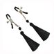 Зажимы для сосков Art of Sex - Nipple clamps Black Tassels