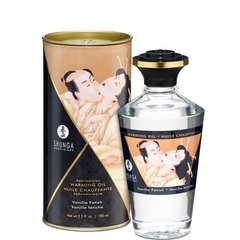 Разогревающее масло Shunga Aphrodisiac Warming Oil - Vanilla Fetish (100 мл) без сахара, вкусный