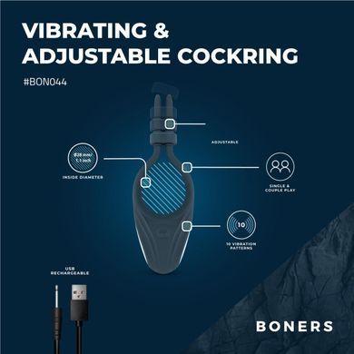 Эрекционное кольцо Boners Adjustable Cockring