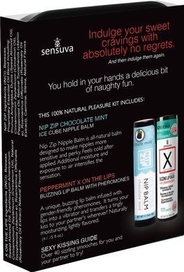 Подарочный набор Sensuva Lips & Nips Pleasure Kit - Chocolate Peppermint 2 x 4г