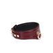 Кожаный ошейник с поводком Liebe Seele Wine Red Curved Collar, замок-сердечко