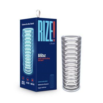 Мастурбатор Blush Rize &ndash; Ribz Glow in the Dark Masturbator &ndash; Clear, нейтральный, светится в темноте