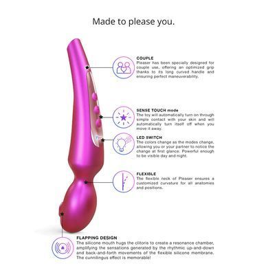 Вибромассажер Love To Love Pleaser Iridescent Berry