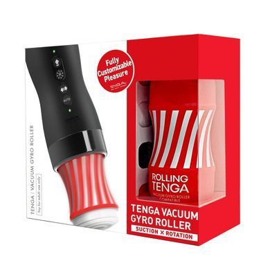 Автоматический мастурбатор Tenga VACUUM GYRO ROLLER SET, ротация и вакуум, совместим с Tenga Cup