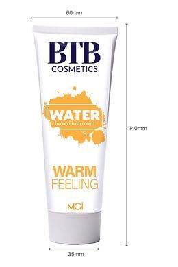 Разогревающая смазка на водной основе BTB WARM FEELING (100 мл)