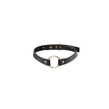 Чокер из экокожи Bijoux Indiscrets Maze &ndash; Single Choker Black