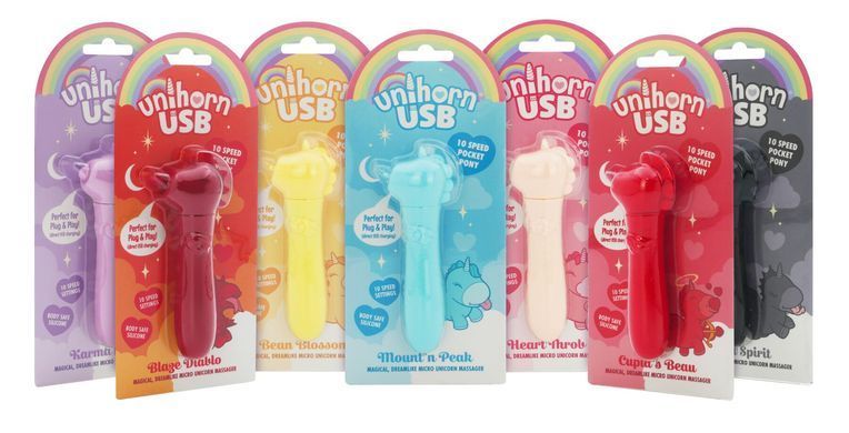 Вибратор-единорожка Unihorn USB Bullet &ndash; Blaze Diablo вибропуля, USB-зарядка, 10 режимов
