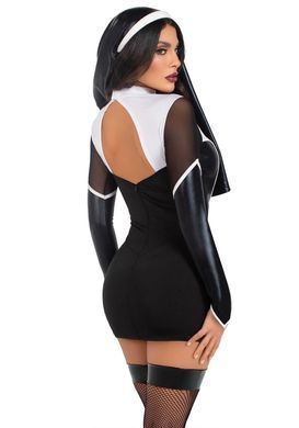 Костюм монашки Leg Avenue Holy Hottie Dress S