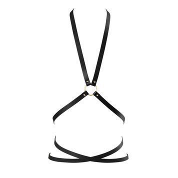 Портупея из экокожи Bijoux Indiscrets Maze &ndash; Multi-Way Body Harness Black