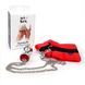 Наручники с металлической анальной пробкой Art of Sex Handcuffs with Metal Anal Plug size M Red