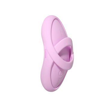 Смарт-вибратор для клитора Svakom Echo 2 Pink Lilac, подогрев до 38 &deg;C, съемная насадка на палец