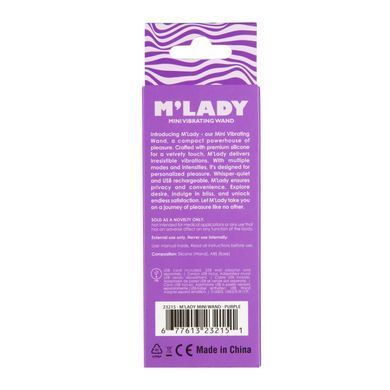 Вибромассажер M&rsquo;Lady Mini Vibrating Wand Purple