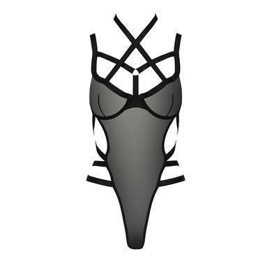 Боди монокини HAGAR BODY black L/XL - Passion Exclusive