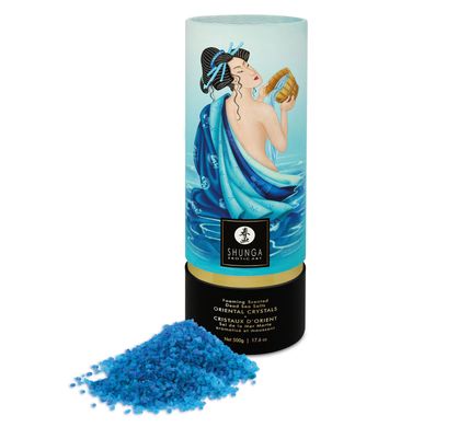 Пенящаяся соль для ванны Shunga Dead Sea salt Oriental Crystals — Ocean Temptations (500 г), соль Ме