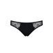 Трусики-слипы с кружевной сеточкой Dina Thong black L/XL - Passion