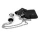 Наручники с металлической анальной пробкой Art of Sex Handcuffs with Metal Anal Plug size M Black