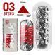 Мастурбатор Tenga Spinner DX 03 Steps, с упругой стимулирующей спиралью внутри, мощное воздействие