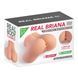 Мастурбатор-полуторс с вибрацией Real Body Real Briana, вагина и анус, 25х18 см