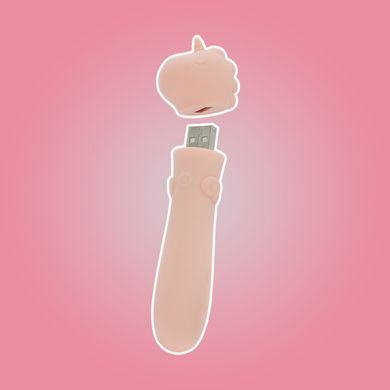 Вибратор-единорожка Unihorn USB Bullet &ndash; Heart Throb, вибропуля, USB-зарядка, 10 режимов