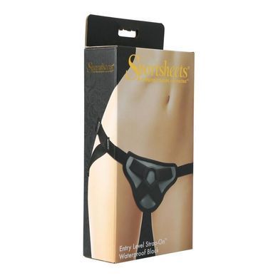 Трусы для страпона Sportsheets - Entry Level Strap-On Waterproof Black, можно в душе или ванной, Черный