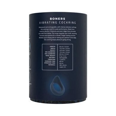 Эрекционное кольцо Boners Vibrating Cock Ring with Perineum Stimulation