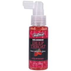 Спрей для минета Doc Johnson GoodHead DeepThroat Spray – Sweet Strawberry 59 мл для глубокого минета