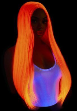 Парик Leg Avenue 33&Prime; Long straight center part wig neon pink
