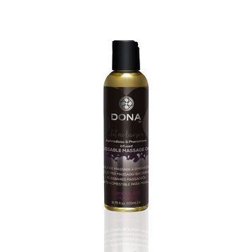 Массажное масло DONA Kissable Massage Oil Chocolate Mousse (110 мл) можно для оральных ласк