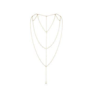 Цепочка для спины Bijoux Indiscrets Magnifique Back and Cleavage Chain - Gold, украшение для тела
