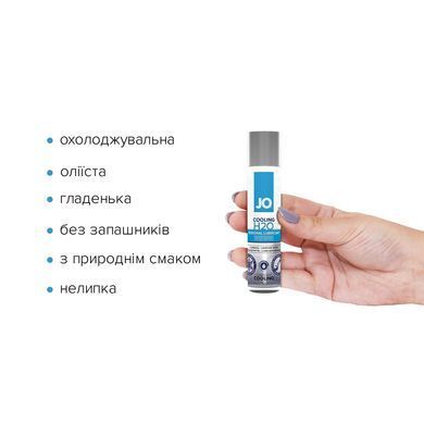 Охлаждающая смазка на водной основе System JO H2O COOLING (30 мл) с ментолом, растительный глицерин