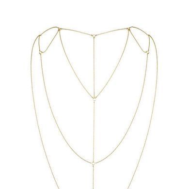 Цепочка для спины Bijoux Indiscrets Magnifique Back and Cleavage Chain - Gold, украшение для тела