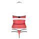 Комплект белья AKITA SET red L/XL - Passion Exclusive: широкий пояс, лиф, стринги