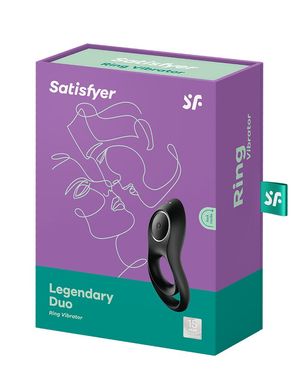 Эрекционное кольцо с вибрацией Satisfyer Legendary Duo для члена и мошонки