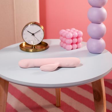 Вибратор-кролик Good Vibes Only - SHAI Thrusting Vibrator Soft Silicone - Pink