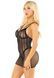 Бодистокинг Leg Avenue Heart Net Mini Dress One Size Black