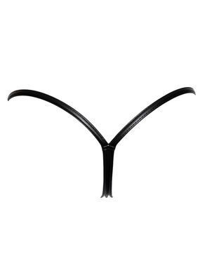 Трусики с мокрым эффектом Noir Handmade P008 Powerwetlook panty with gold clasp, XL, на застежках