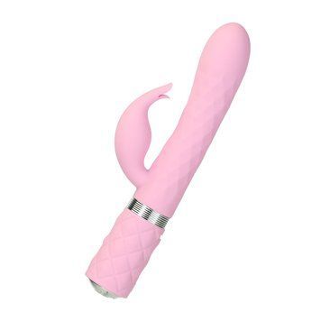 Роскошный кролик с ротацией и вибрацией Pillow Talk Lively, Pink, кристалл Сваровски, Розовый