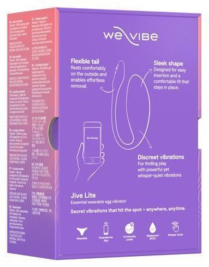 Смарт-виброяйцо We-Vibe Jive Lite Purple, небольшой размер