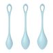 Набор йони бусин Satisfyer Yoni Power 2 Light Blue, диаметр 2-2,5-3см, вес 22-44-73гр